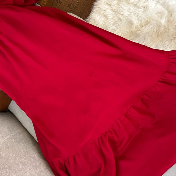 Red Ruffle Dress - Picture 9 of 9